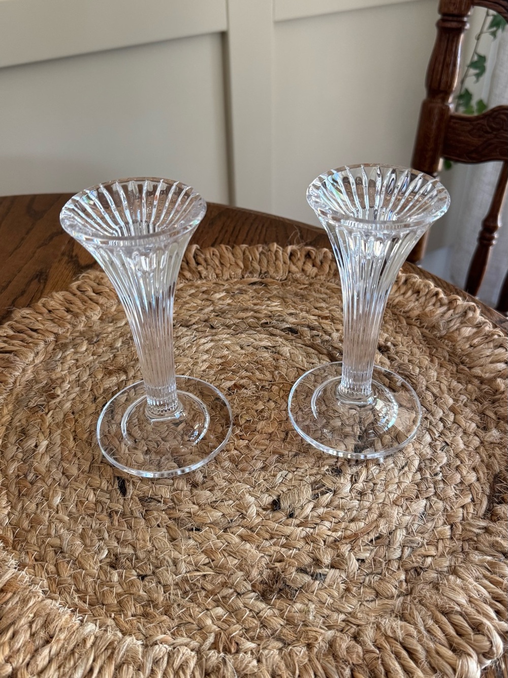 Vintage Marquis by Waterford Candlestick Holder Pair